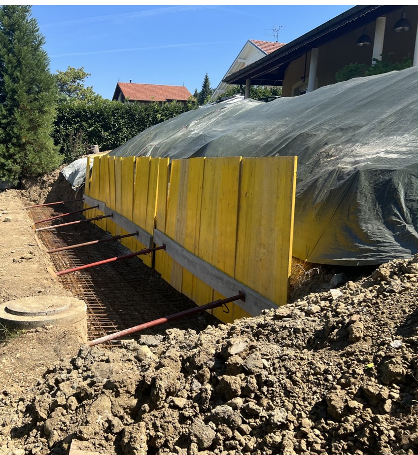 Création mur en gabions en Haute-Savoie