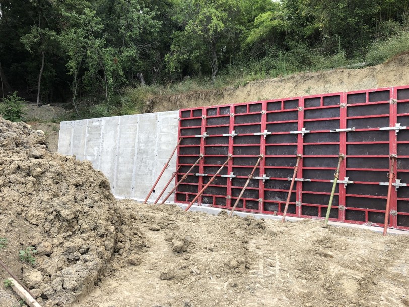 Mur de soutènement en Haute-Savoie
