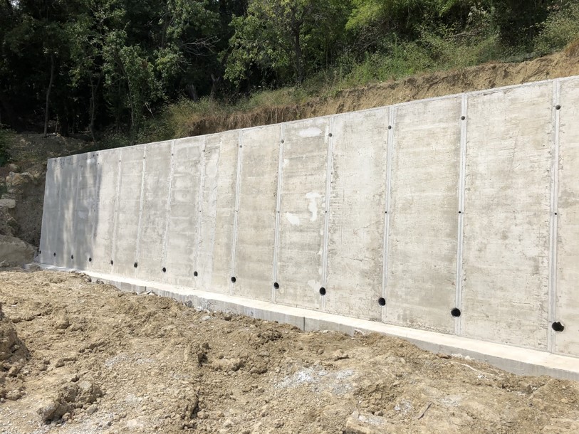 Réalisation mur de soutènement en Haute-Savoie