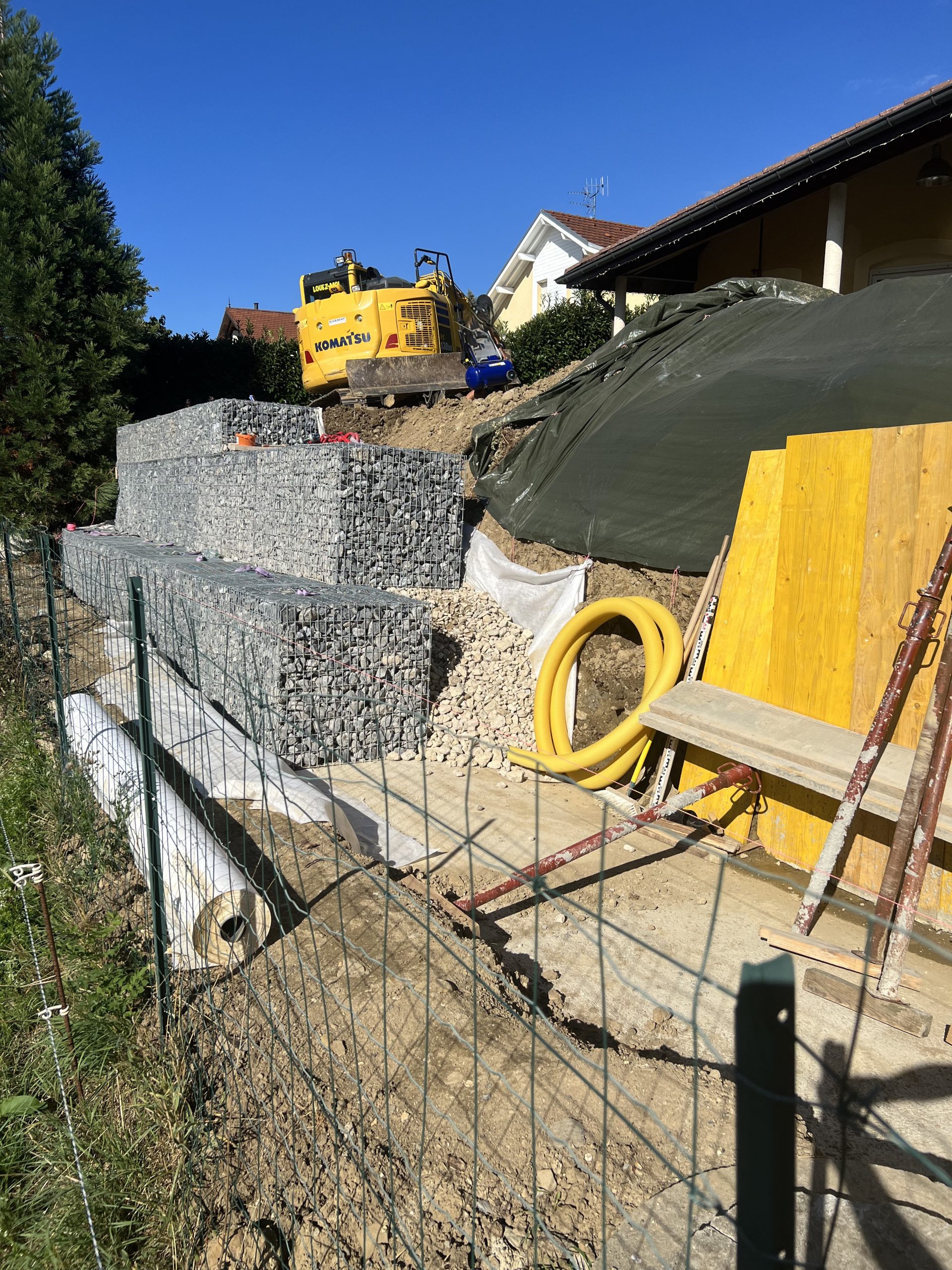 Création mur en gabions sur l'agglomération d'Annemasse