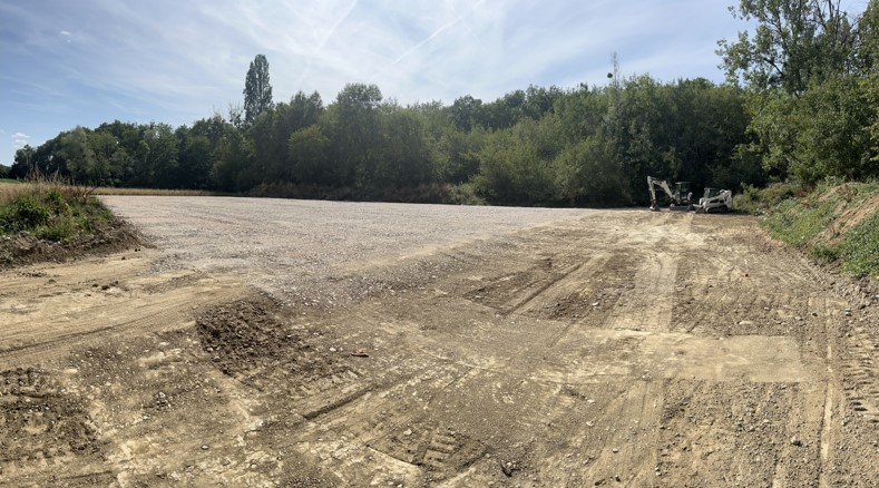 Nivellement à Douvaine