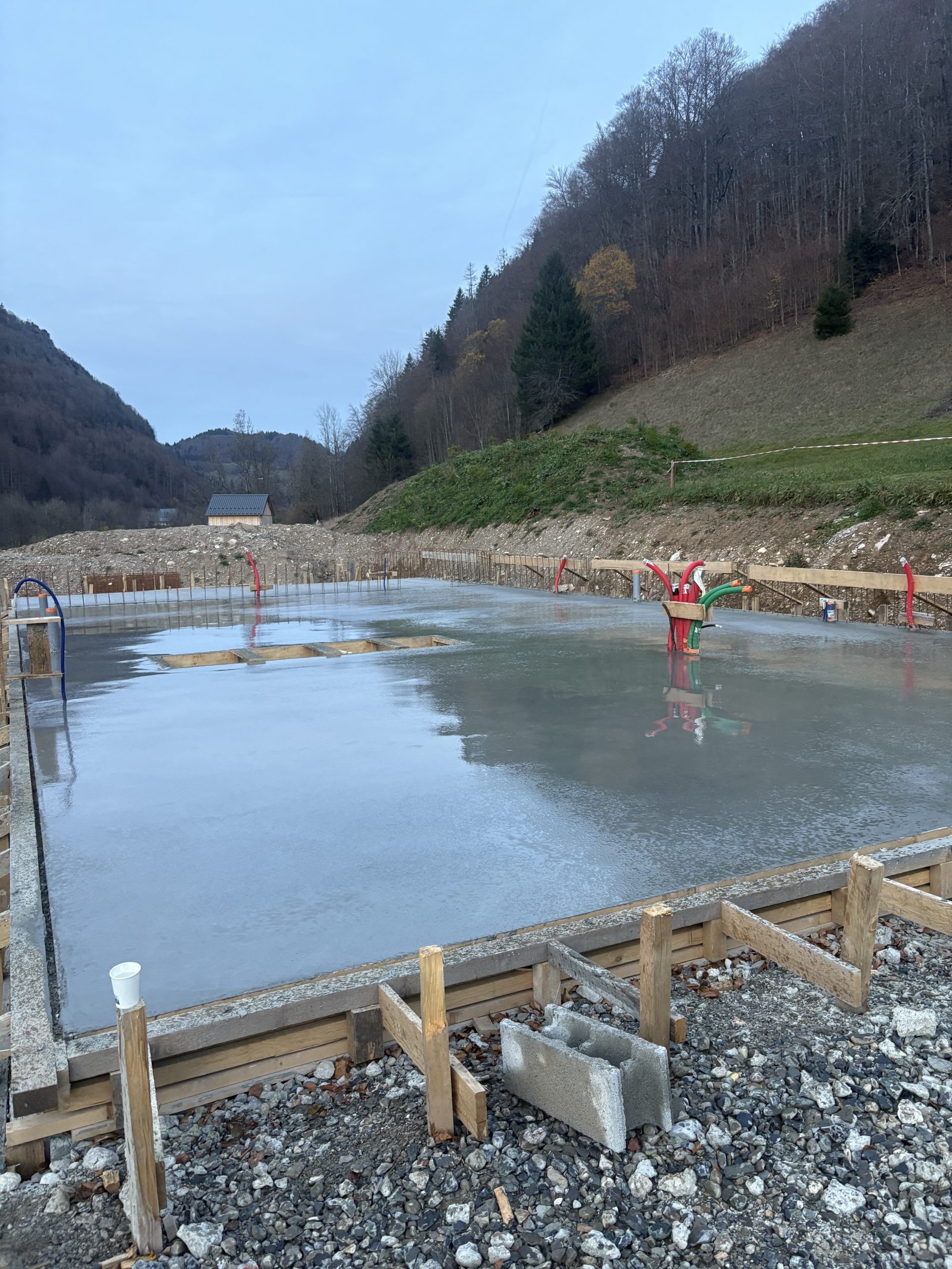 Réalisation dallage en Haute-Savoie